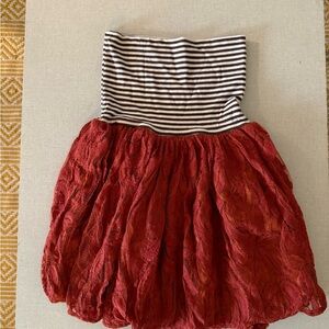 Striped lace babydoll or skirt